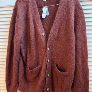 Cozy Cardigan Sweater - Alpaca